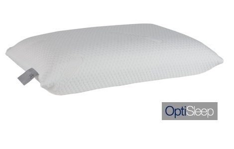 Hoofdkussen Optisleep OS510 Latex, vormvast ondersteunend, soft en medium. Voorzien van Coolmax dubbeldoek, ventilerend, tijk wasbaar
